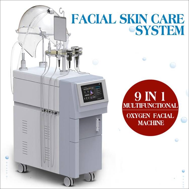 G882A 9 in 1 Multifunction Oxygen Jet therapy Hydro Jet Machine SPA facial face